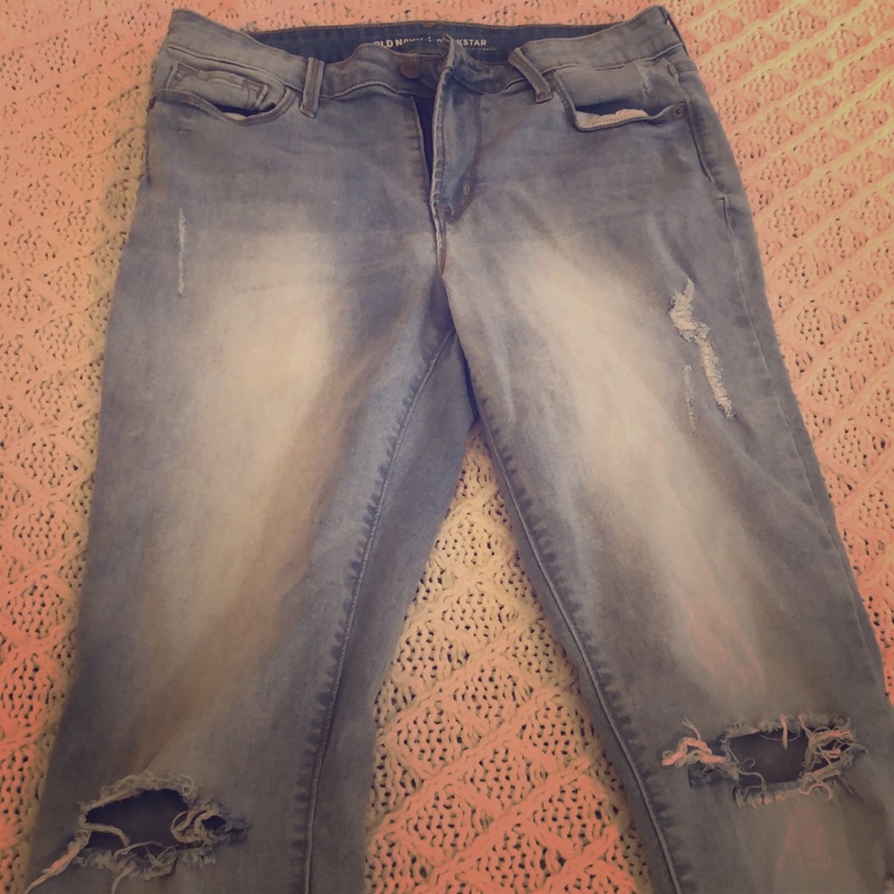 Light destroyed jeans